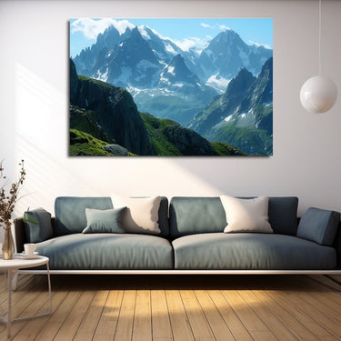 The Alps in Panoramic Painting